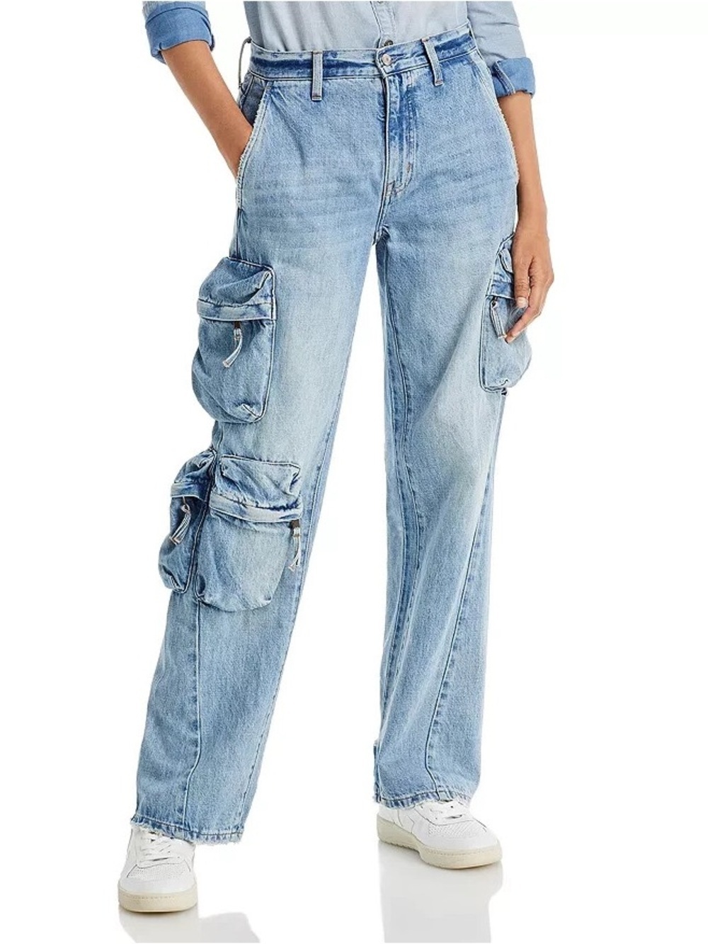 PISTOLA Denim Stretch BOBBIE Cargo Utility Jeans, size 26
